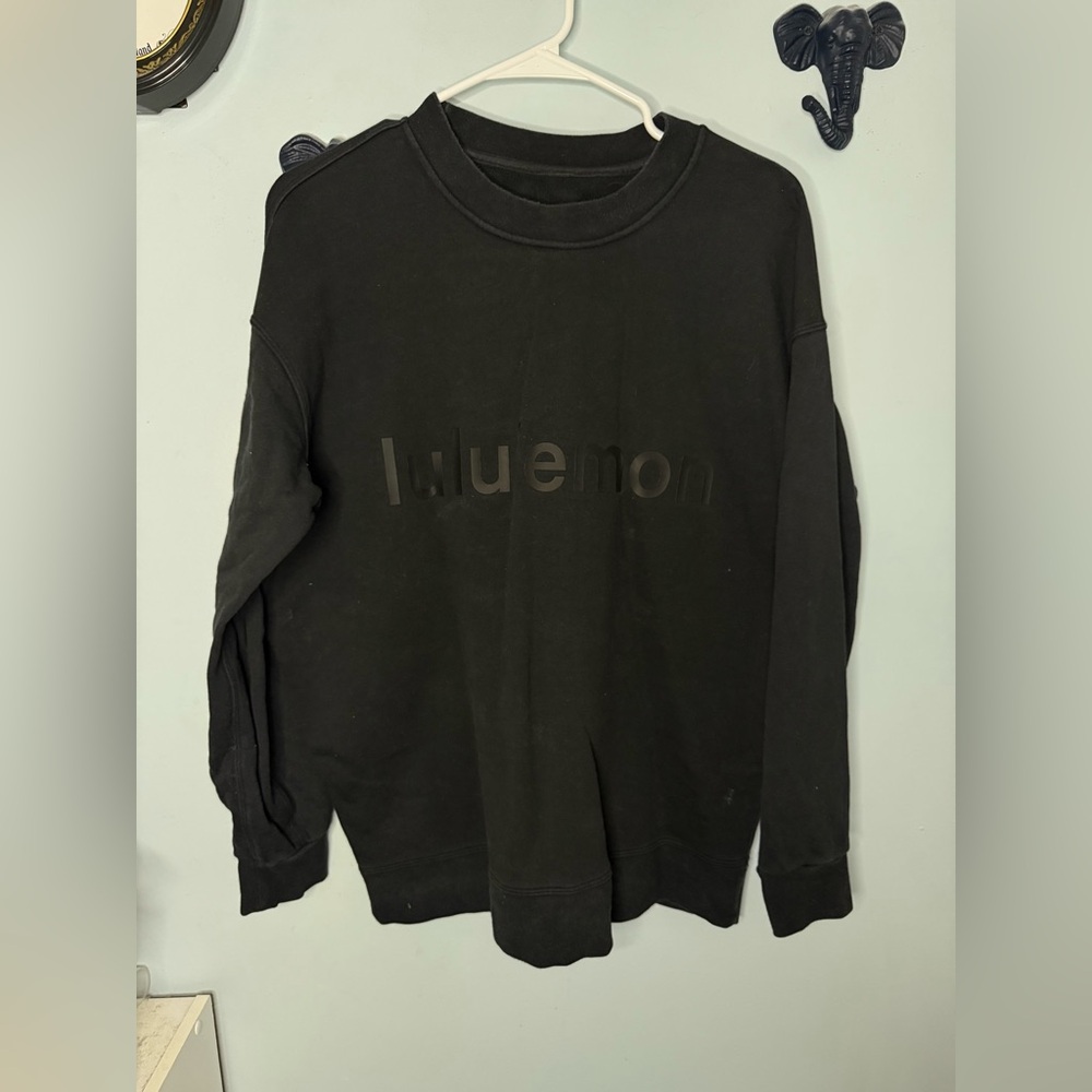 lululemon athletica Womens Dark Gray Crewneck Sweater